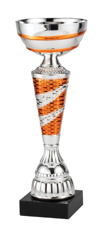 Assembled Silver Cup with Copper Accents