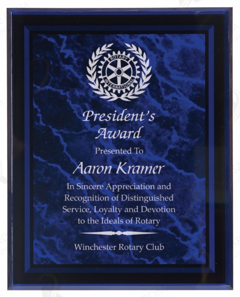 Beveled Acrylic Border Plaque