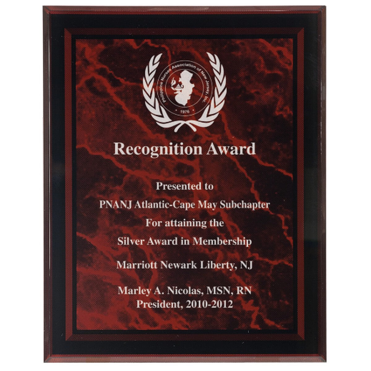 Beveled Acrylic Border Plaque