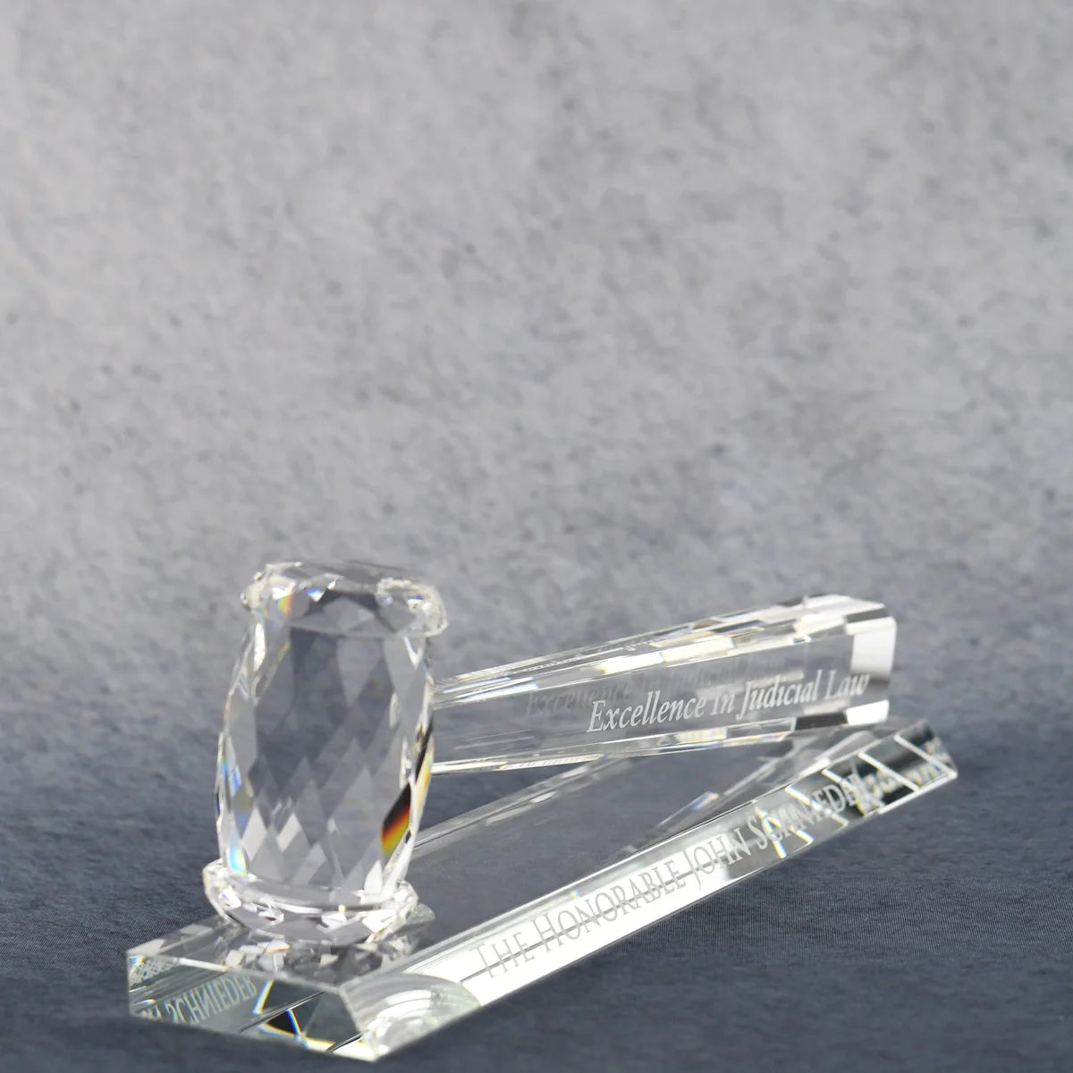 Crystal Gavel on Crystal Base