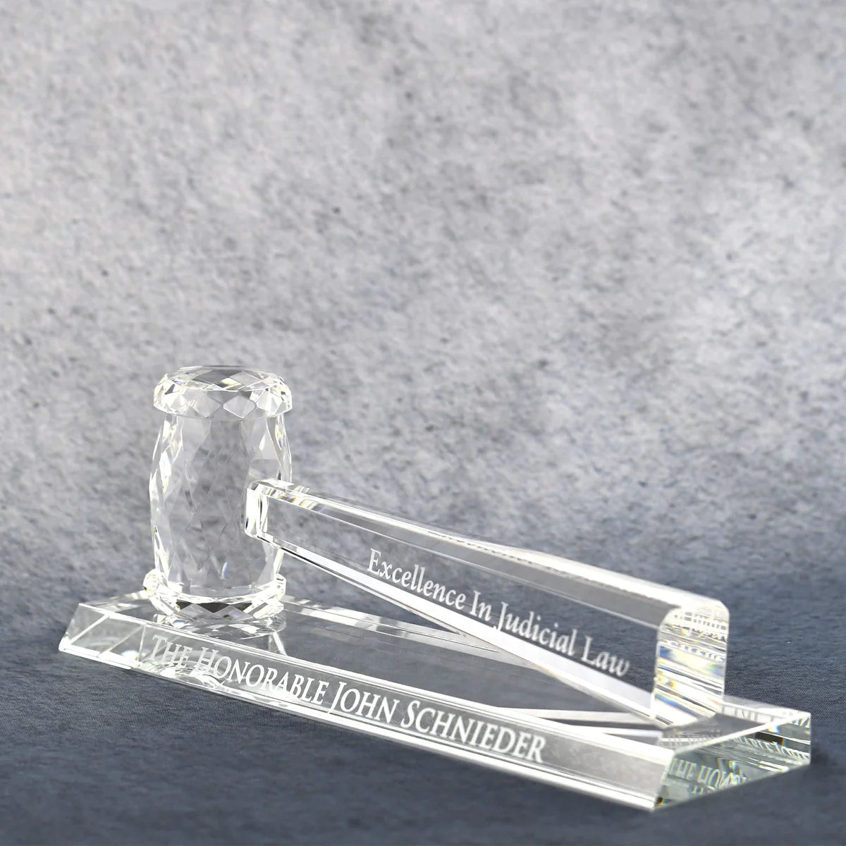 Crystal Gavel on Crystal Base