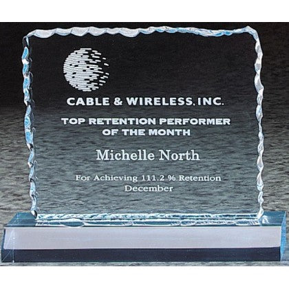 Cracked Ice Acrylic Award