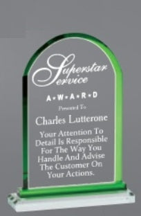 Premium Clear Glass Dome with Color Accents