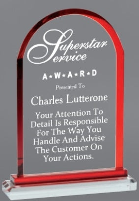 Premium Clear Glass Dome with Color Accents