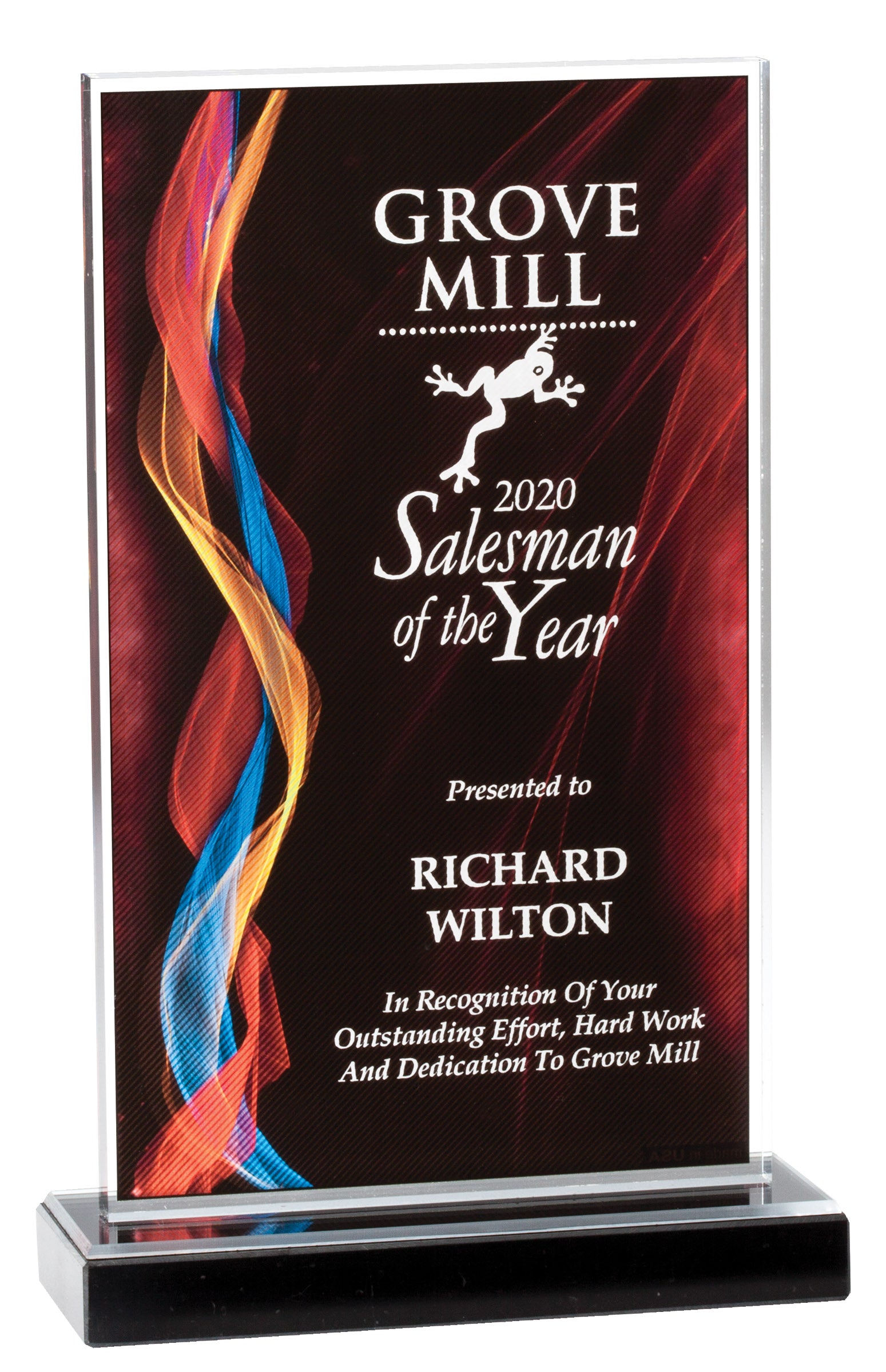 Illusion Acrylic Plaque on Base
