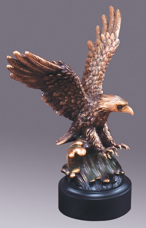 8" Bronze Landing Eagle