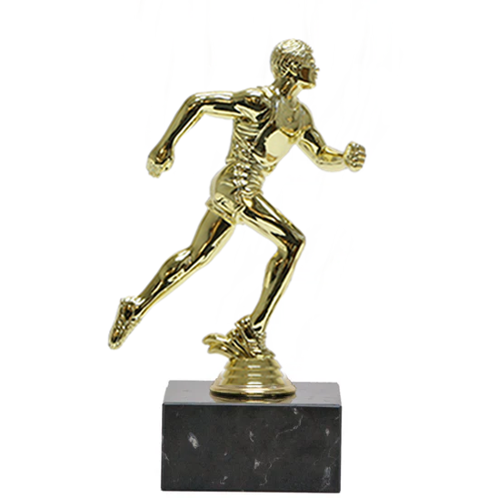 Champions Series Trophy On Black Marble Base