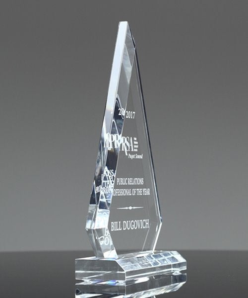 Acrylic Triangle on Base