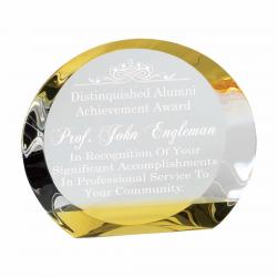 Golden Sunset Crystal Dome 6.5"