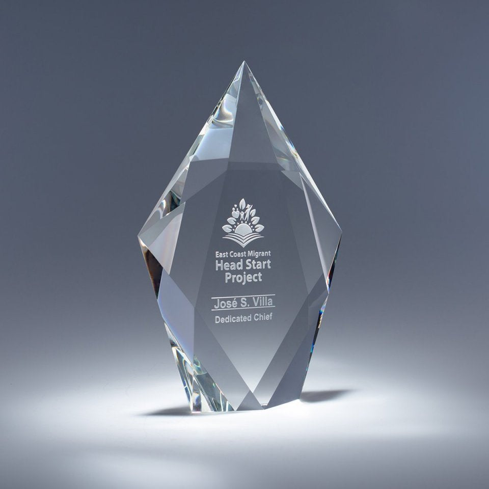 8" Faceted Sculpta Crystal Award