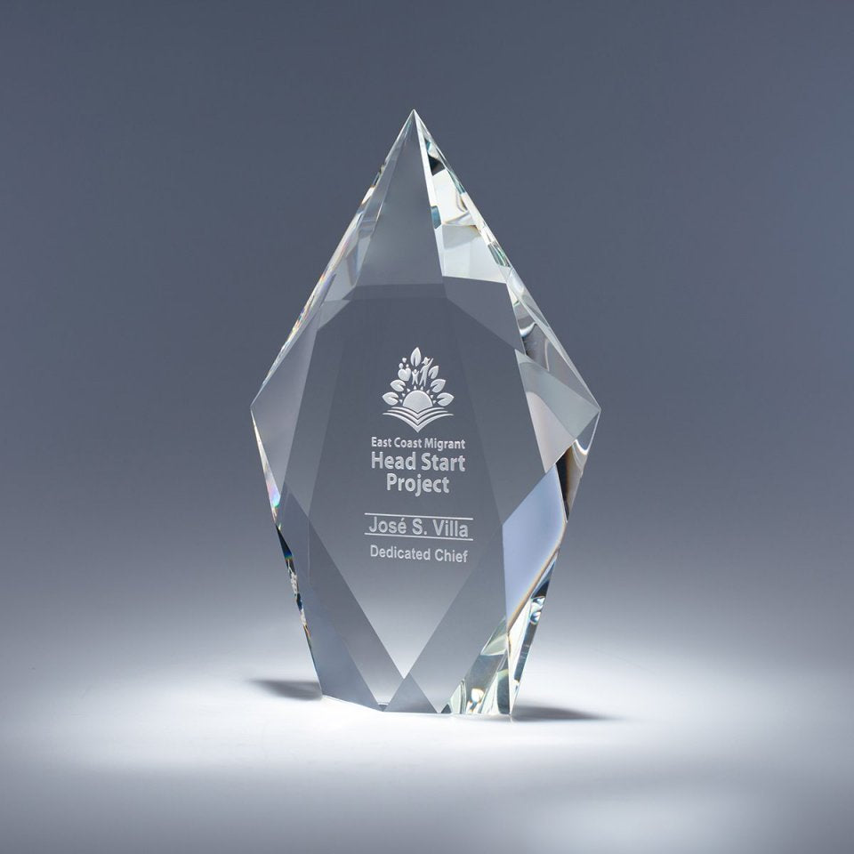 8" Faceted Sculpta Crystal Award