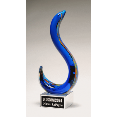 Modern Swan Design Art Glass Award