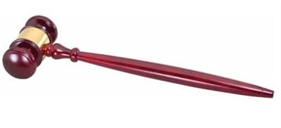 24" Rosewood Great Gavel with Aluminum Band