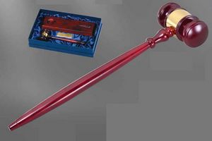 24" Rosewood Great Gavel with Aluminum Band