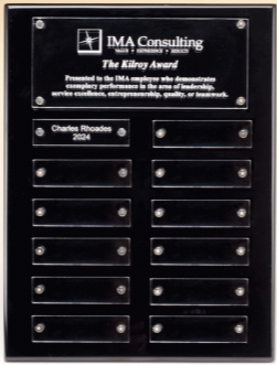 Black High Gloss Perpetual Plaque with Acrylic Plates