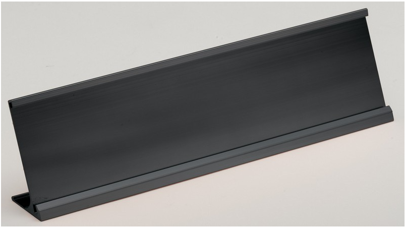 Aluminum Name Plate Holder with Plate