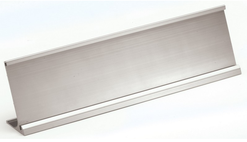 Aluminum Name Plate Holder with Plate