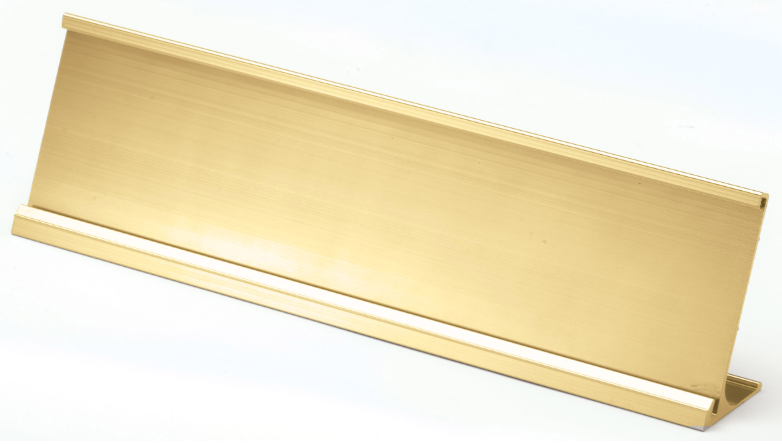 Aluminum Name Plate Holder with Plate