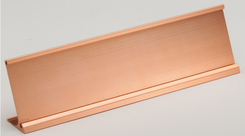 Aluminum Name Plate Holder with Plate