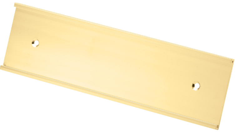 Aluminum Name Plate Holder with Plate