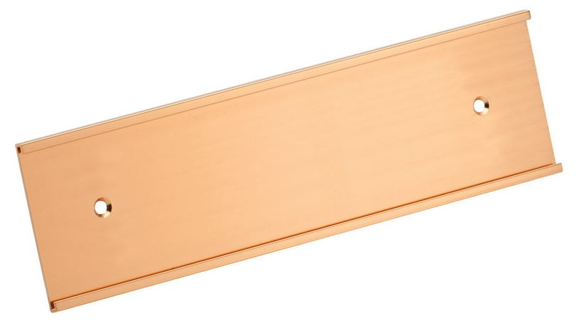 Aluminum Name Plate Holder with Plate