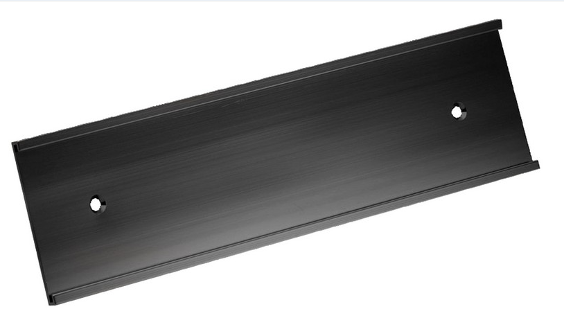 Aluminum Name Plate Holder with Plate
