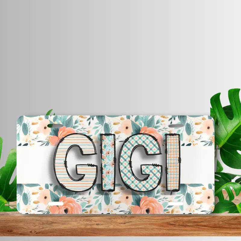 Full color decorative license plate