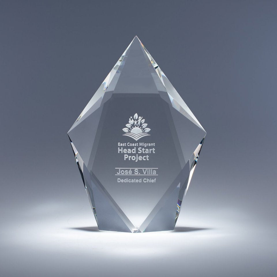 8" Faceted Sculpta Crystal Award