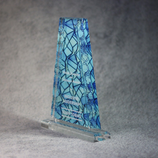Acrylic Tower with Crinkle Edge