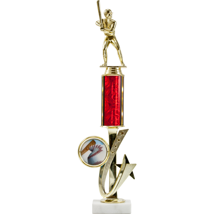 Exclusive Shooting Star Spinner Riser Round Column Trophy